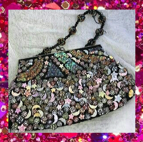 Aftershock of London Handbags - Vintage Aftershock of London Beaded Minibag
